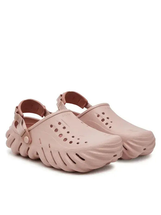 Crocs Echo Γυναικεία Σαμπό Pink Clay 207937-6TY
