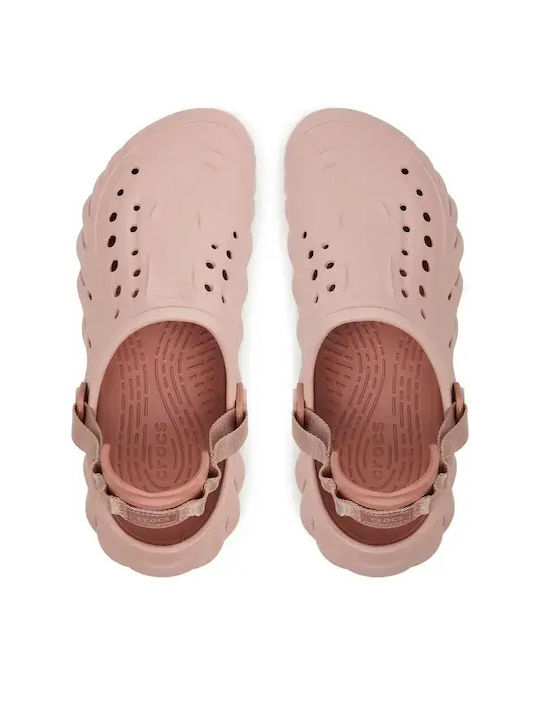 Crocs Echo Γυναικεία Σαμπό Pink Clay 207937-6TY