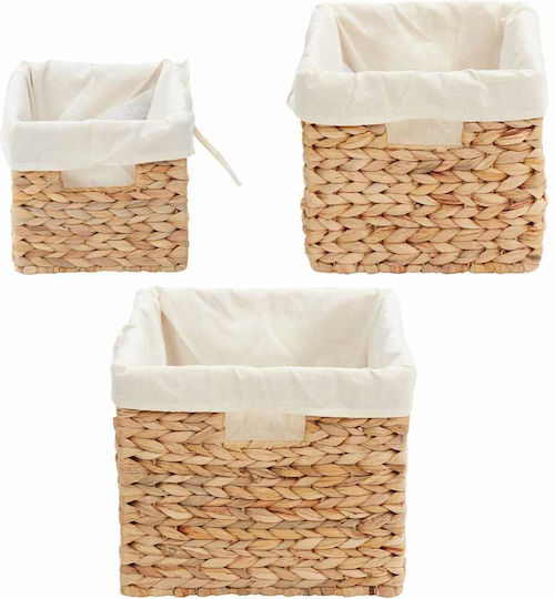 vidaXL Καλάθι Αποθήκευσης 35x30x25cm 3τμχ