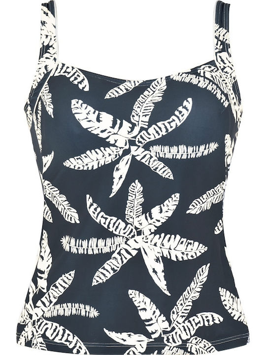 Μαγιό Τανκίνι Floral Μπλε