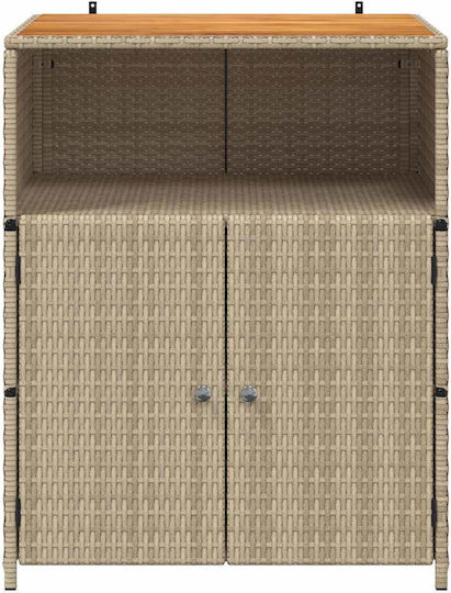Cabinet Storage Solid Wood L70xW50xH87cm
