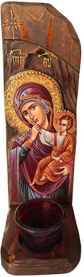 IconsGR Масово Кандило Дърво 8x8x20εκ. ΚΑΝΤ9