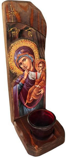 IconsGR Масово Кандило Дърво 8x8x20εκ. ΚΑΝΤ9
