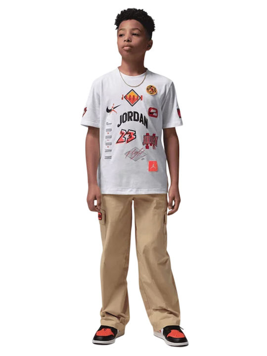 Kinder-T-Shirt Weiß Jdb Dynasty Patch