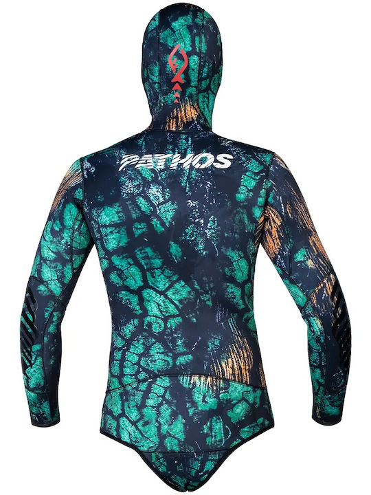 Pathos Ultra Camu Divisible Wetsuit Shaved for Speargun Light Blue Camouflage 5mm