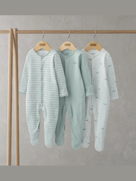 Mamas & Papas Set Babystrampler Bay Leaf Mint 3Stück