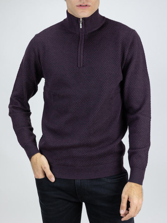 Herrenblusen Langarm Burgundisches Pullover