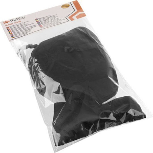Ruhhy Memory Foam Sleep Mask with Carrying Case 24.5x9.5x1.5cm Black