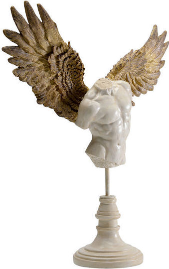 Διακοσμητικό Επιτραπέζιο Guardian Angel Male Λευκό 45x48x13εκ