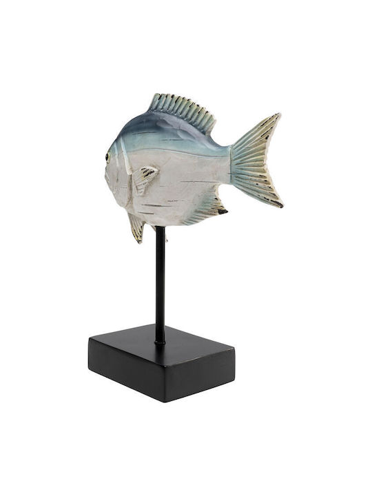 Kare Design Tischdekoration Fishy Keramik Beigefarbene 20×8×25cm