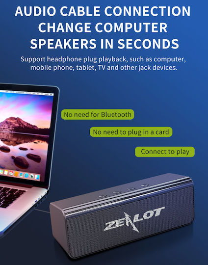 Ηχείο Bluetooth 10W με Διάρκεια Μπαταρίας έως 10 ώρες Μπλε S31