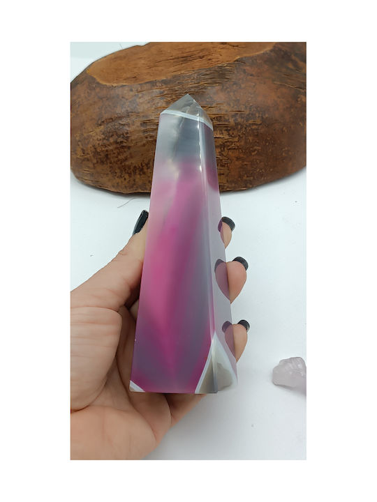 Pink Agate Obelisk – 344 Gr