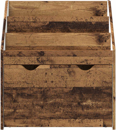Bücherregal Boden Braun 60x29.5x69cm