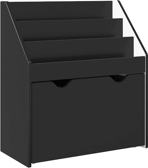 Bücherregal Boden Schwarz 60x29.5x69cm