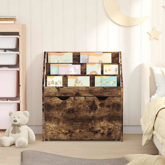 Bücherregal Boden Braun 60x29.5x69cm
