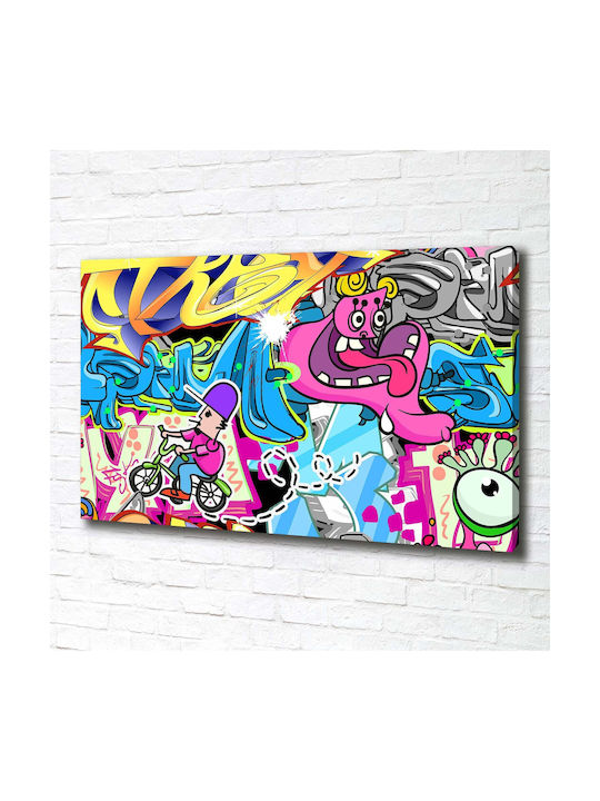 Wandbild Segeltuch Geeignet Für Dauerhafte Dekoration Graffiti 100x70 Cm