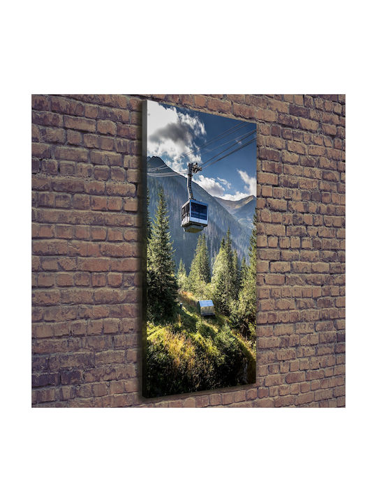 Panou De Perete Pânză Finisaj Îngrijit Trenul De Munte 50x125 Cm