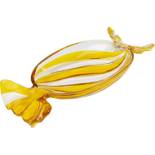 Kare Design Decorative Bowl Yellow 34x15x4.5cm