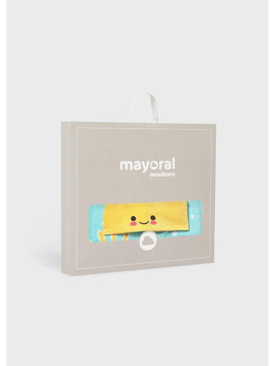 Mayoral Baby Hooded Poncho Bathrobe Light Blue
