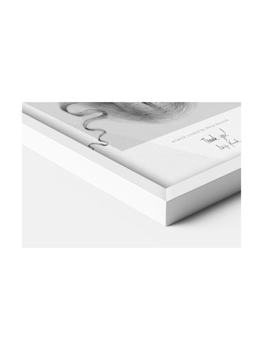 Tulup Wall-mounted Plastic Photo Frame with White Frame