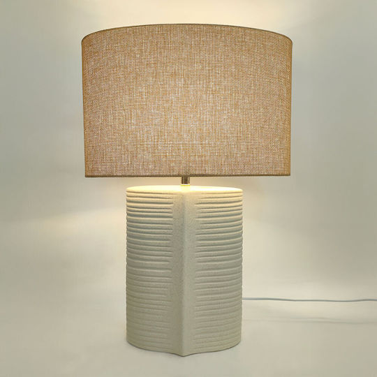 InTheBox Selene Ceramică Lampă de masă cu Abajur Bej și Bază