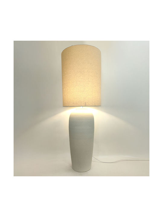 InTheBox Eonia Keramik Tischlampe mit Weiß Schirm und Basis