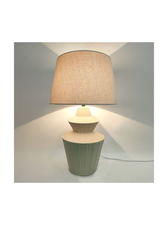 InTheBox Elysia Ceramică Lampă de masă cu Abajur Bej și Bază