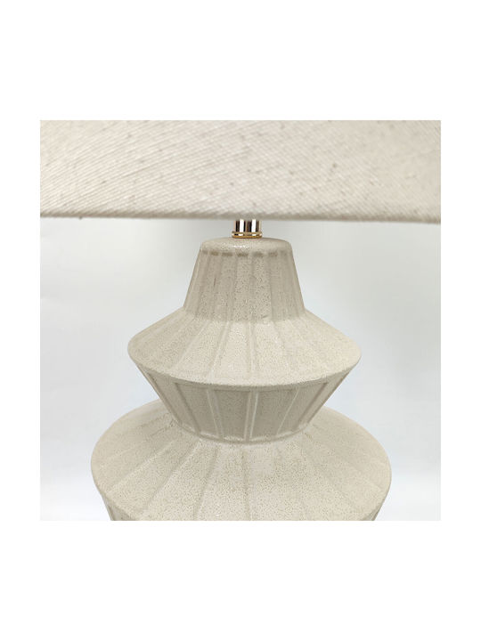 InTheBox Elysia Ceramică Lampă de masă cu Abajur Bej și Bază