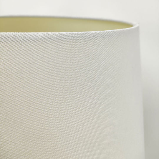 InTheBox Elysia Ceramic Table Lamp with White Shade and Gray Base