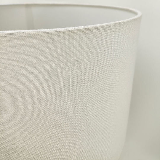 InTheBox Maro Ceramic Table Lamp LED with White Shade and Gray Base