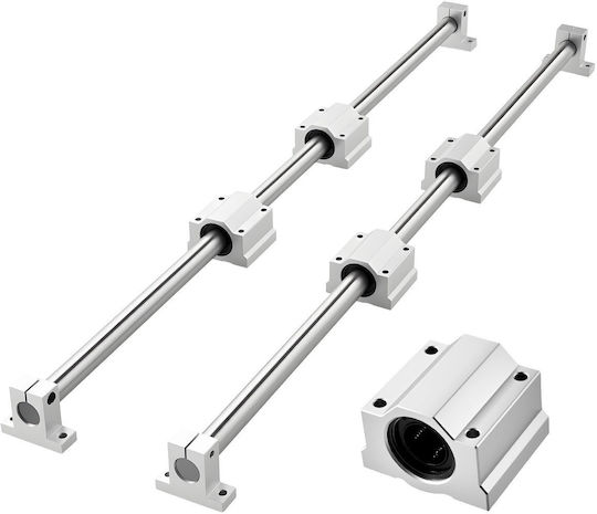 Vevor Linear Guide Kit Sfc25 2 Rails 1000 Mm 4 Sliding Bearing Guides Engraving Machines Milling Diy Zxdgsfctz25m5iaz8001v0