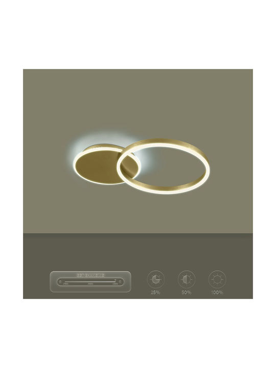 kelvo Ceiling Mount Light 60cm White with Integrated LED
