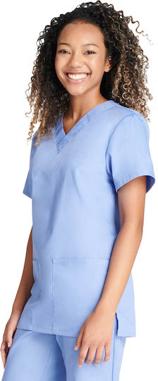 Cherokee Originals Unisex Light Blue Pants & Blouse Set Cotton and Polyester
