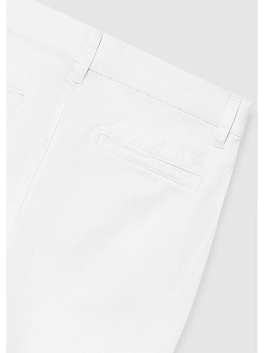 Mayoral Kids' Pants Chino White Basic