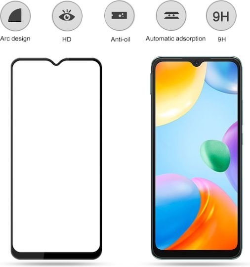 Screen Protector Μαύρο (Redmi 10C)