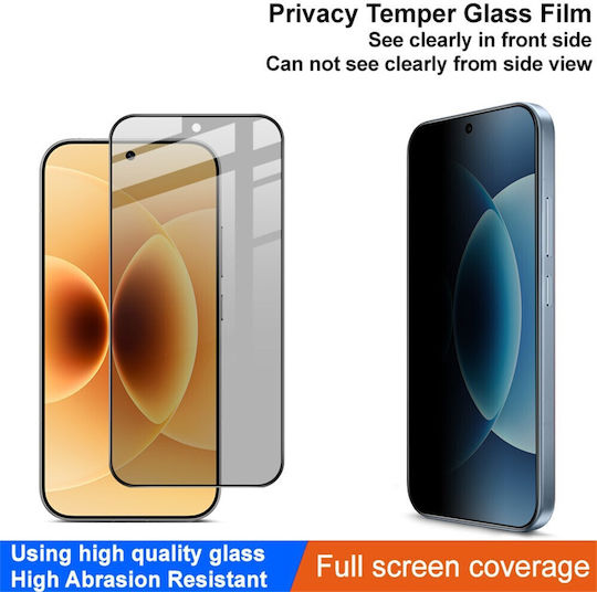 Imak Full Anti Spy Privacy Tempered Glass Xiaomi 17 17 Pro Fingerprint Unlock