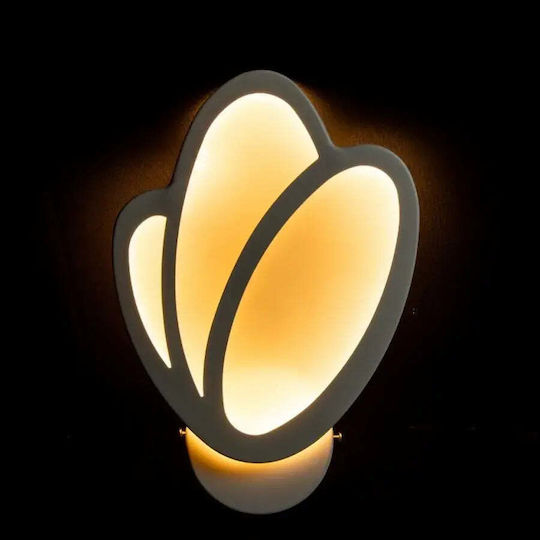 Led Tulip Wall Light 16w White