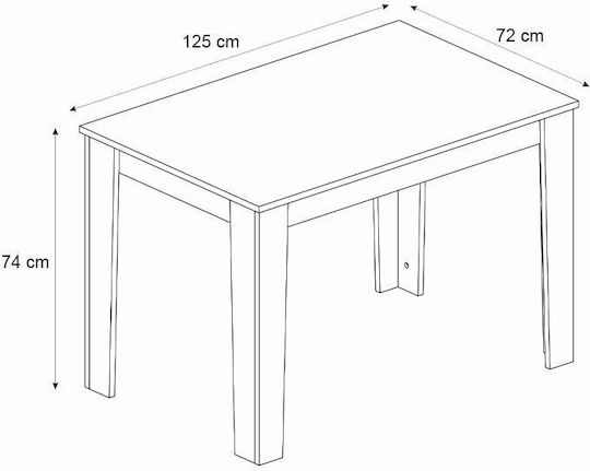 Esszimmer Darlen 5Stück 125x72cm