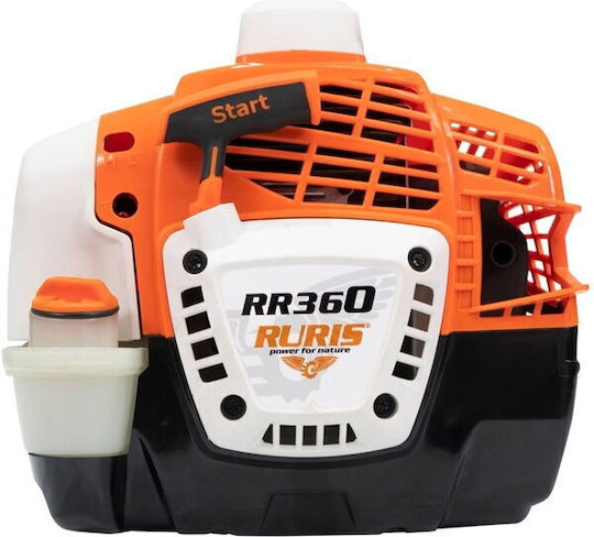 Ruris Motocoasă Ruris Rr360 2.4 Cp 36.3 Cm3 2-timpi Lățime De Tăiere 255 Mm Pornire Manuală 1 L Benzină Autocut Lamă Cu 3 Dinți