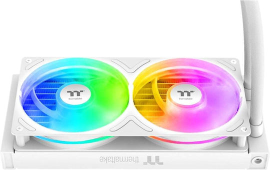 Thermaltake TH240 V3 ARGB Sync AIO v3 Υδρόψυξη AIO CPU με 2 Ανεμιστήρες 120mm Λευκή