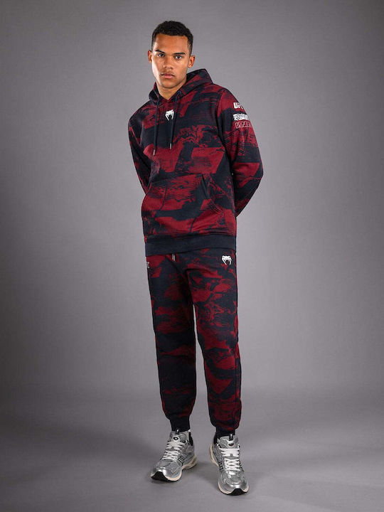 Sweatshirt with Hood Burgundy