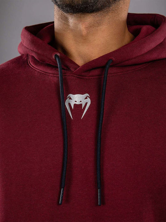 Authentic Fight Sweatshirt with Hood Burgundy