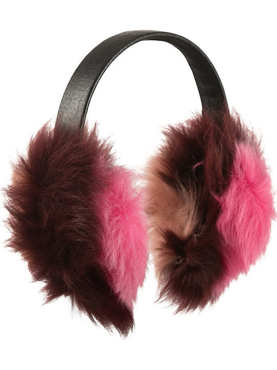 Γυναικείο Earmuff Πλεκτό σε Ροζ χρώμα