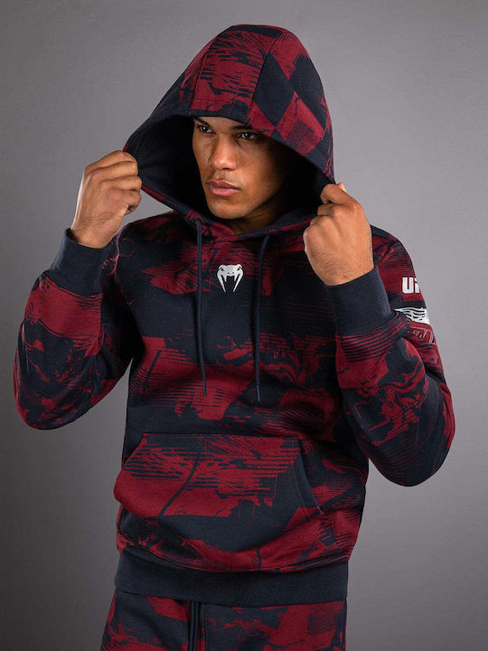 Sweatshirt with Hood Burgundy