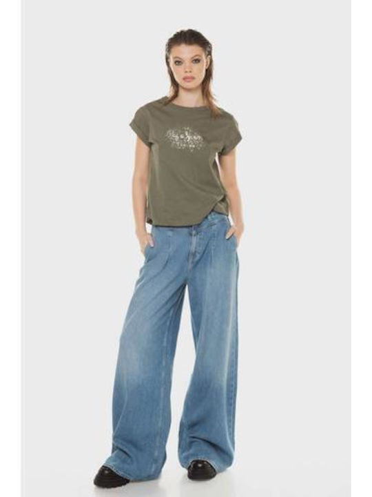 High Waist Women's Jean Trousers Denim