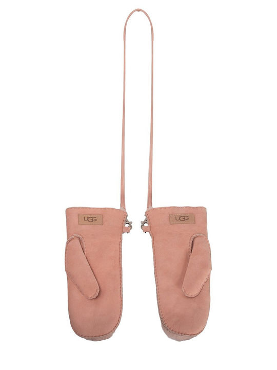 Women's Leather Gloves Pink Sheepskin