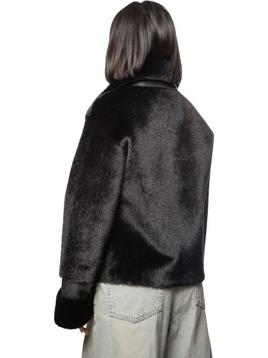 Women's Short Fur Black