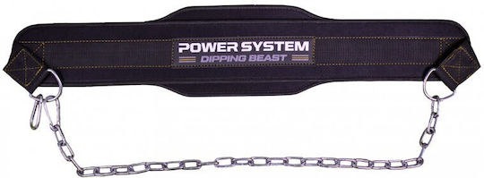 Power System Beast Centură de scufundări Sintetică Negru/Galben