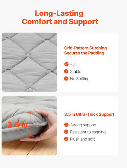 Vevor Exercise Mat Gray (203.2x152.4x8.9cm)