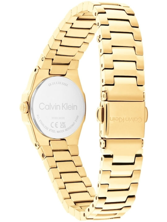 Calvin Klein Geometric Elegance Ρολόι Μπαταρίας με Μεταλλικό Μπρασελέ Calvin Klein Geometric Elegance Ρολόι Μπαταρίας με Μεταλλικό Μπρασελέ